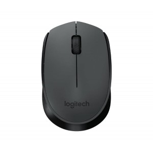 Logitech M171 Wireless Mouse, 2.4 GHz with USB Nano Receiver, Optical Tracking, Ambidextrous - 910-004424 ( Grey )