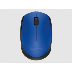 Logitech M171 Wireless Mouse, 2.4 GHz with USB Nano Receiver, Optical Tracking, Ambidextrous - 910-004656 ( Blue )