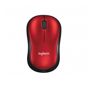 Logitech M185 Wireless Mouse, 2.4GHz, 1000 DPI Optical Tracking, Ambidextrous PC/Mac/Laptop - 910-002503 ( Red ) image