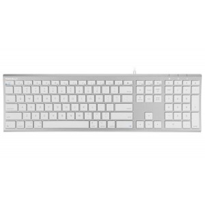 MACALLY Aluminum Ultra Slim USB Wired keyboard for Mac and PC (ACEKEYA) image