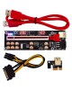 PCI-E Riser 016 PCIE x1 to x16 Extender PCI-E Riser USB 3.0 Graphics Card with Temperature and Watt Display image