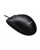 Logitech M100r Wired USB Mouse, 3-Buttons, Ambidextrous PC / Mac / Laptop - 910-005005 ( Dark Black ) image