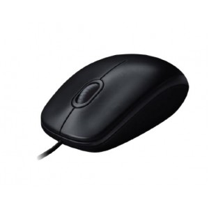 Logitech M100r Wired USB Mouse, 3-Buttons, Ambidextrous PC / Mac / Laptop - 910-005005 ( Dark Black ) image