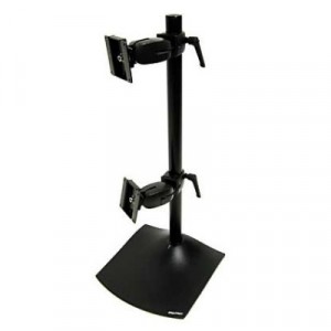 Ergotron DS100 Dual-Monitor Desk Stand Vertical Two-Monitor Mount (33-091-200)