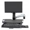 Ergotron SV Combo System with Worksurface & Pan Medium CPU Holder (aluminum) Keyboard & Monitor Mount Workstation (45-595-026)