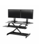 Ergotron WorkFit® Corner Standing Desk Converter Sit-Stand Desk Workstation (33-468-921) image