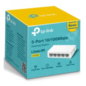 TP-Link LS1005 5-Port 10/100Mbps Desktop Switch image