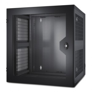 APC NetShelter WX 13U, Rel Menegak Berulir, Pintu Depan Berlubang AR100HD
