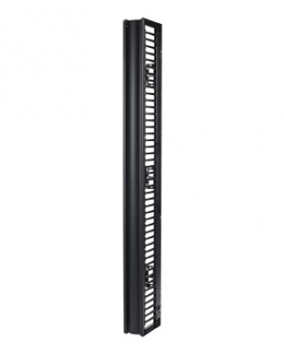 APC Valueline, Pengurus Kabel Menegak untuk Rak 2 & 4 Pos, 96"H X 12"W, Sisi Tunggal dengan Pintu (AR8768)