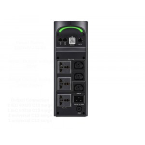 Bekalan Kuasa Terganggu APC Back-UPS Pro 2200VA untuk Permainan, 230V, Gelombang Sine Tulen, LCD, Hitam, Universal - Jaminan Pembaikan atau Penggantian 2 Tahun