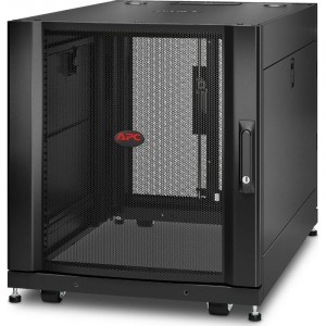 Bekalan Kuasa Terganggu NetShelter SX 12U Rak Pelayan 600mm x 1070mm dengan Sisi Hitam (AR3103)