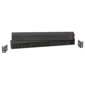 APC PDU Rak, Asas, 1U, 16A, 208&230V, (10) C13 & (2) C19 - AP9559