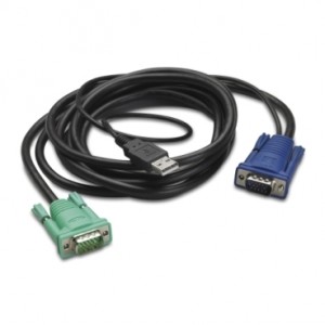 Kabel LCD/KVM USB Terpadu Rak APC - 6ft (1.8m)