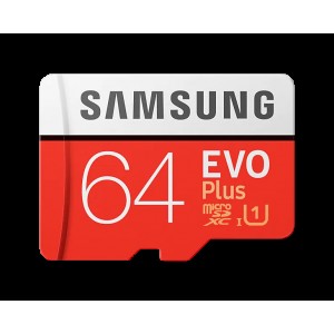 Samsung EVO Plus MicroSD Card with Adapter 32GB / 64GB / 128GB / 256GB / 512GB .Class 10, Suitable for Dashcam